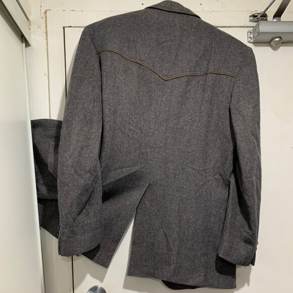 VINTAGE PENDLETON WESTERN LONG TWEED SPORT JACKETS SIZE L - Picture 6 of 13